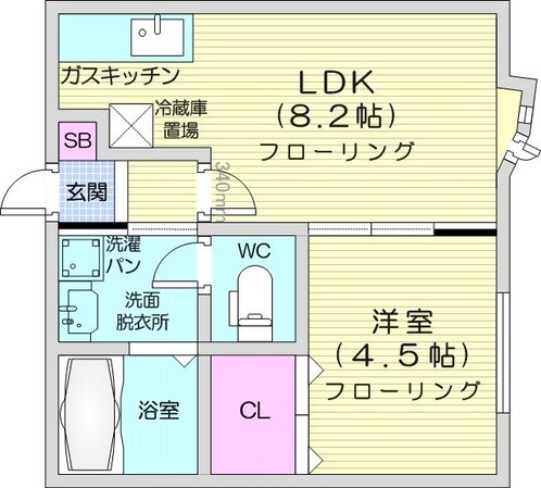 麻生駅 徒歩4分 1階の物件間取画像